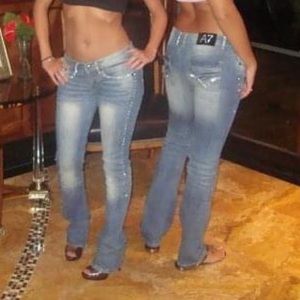 A7 rhinestone accented jeans - never worn - size24